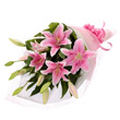 東京都目黒区Ｆｌｏｒｉｓｔ　ＩＴＯの花　ユリの花束