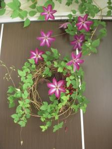 クレマチスのドア｜「Ｆｌｏｒｉｓｔ　ＩＴＯ」　（東京都目黒区の花キューピット加盟店 花屋）のブログ